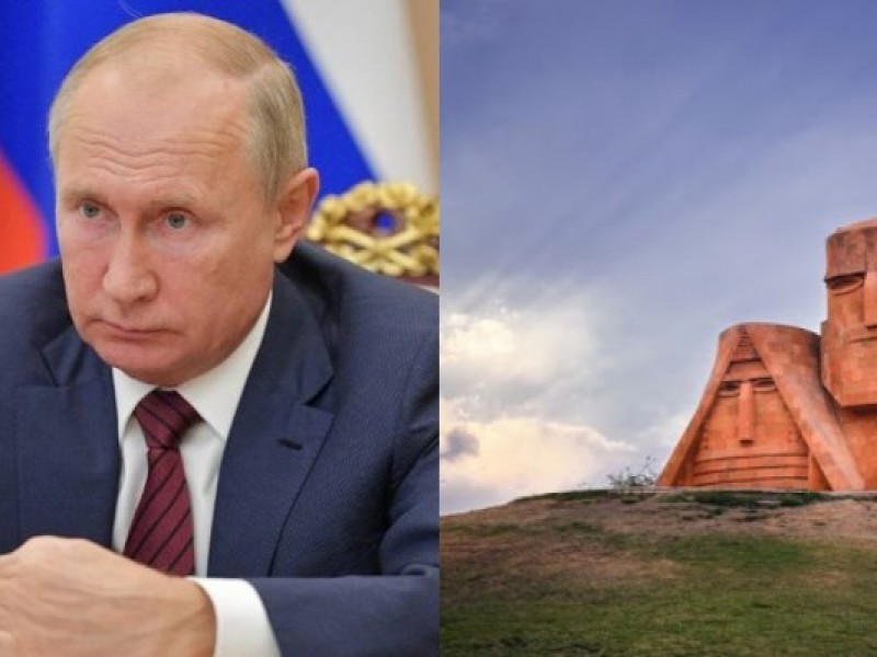 Путин: Армения не особенно информировала РФ о намерении признать Карабах за Баку