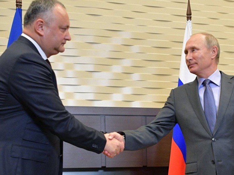 Додон договорился в Москве с Путиным о новом кредите в 200 млн евро для Молдавии