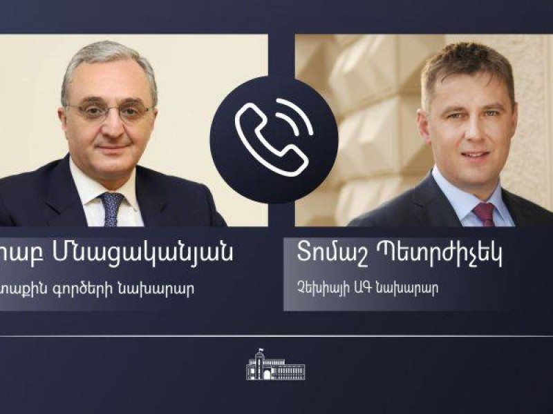 Состоялся телефонный разговор министров иностранных дел Армении и Чехии