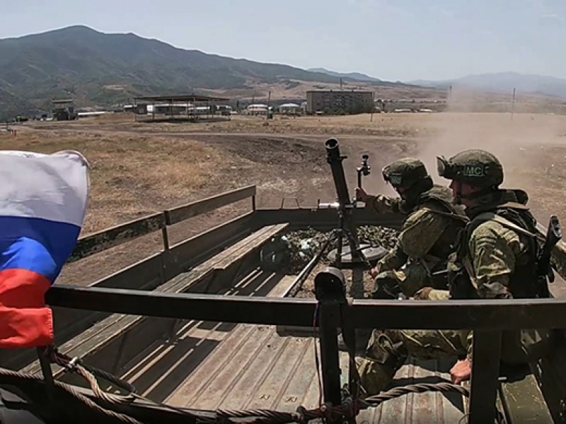 Миротворцы РФ впервые отработали тактику действий «кочующего» миномета в горах Арцаха