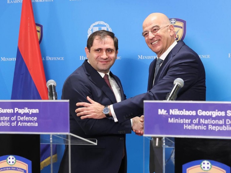 Армения и Греция подписали соглашение о военно-техническом сотрудничестве