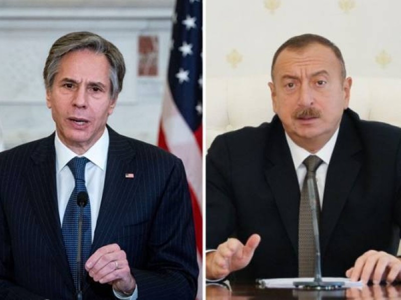 Блинкен в беседе с Алиевым подчеркнул важность установления прочного мира в регионе