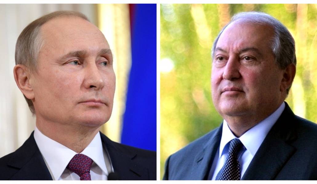 Армен Саркисян поздравил президента Владимира Путина с Днем России