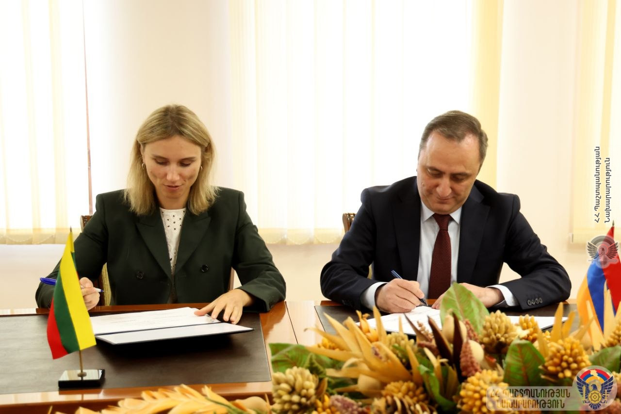 Армения и Литва подписали программу оборонного сотрудничества на 2027 год