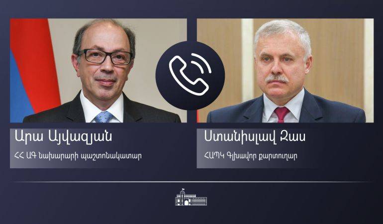 Ара Айвазян провел телефонный разговор с генсекретарем ОДКБ Станиславом Засем