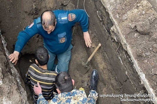 Обрушение в городе Гюмри: есть пострадавший