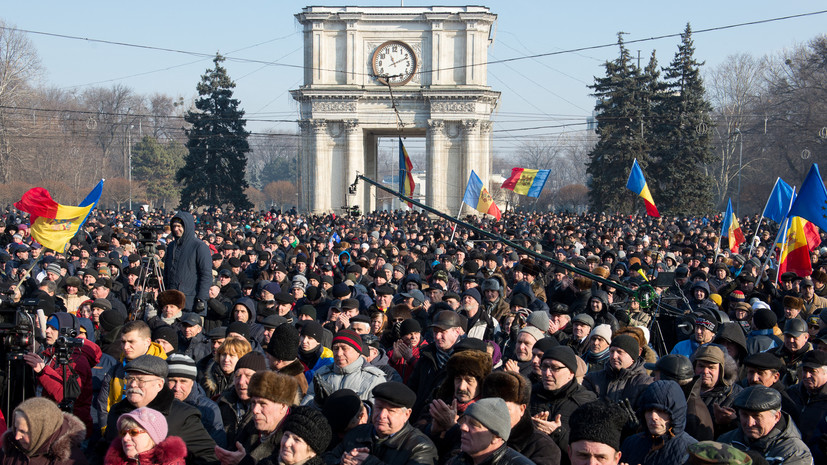 Молдавская оппозиция намерена продолжать протесты до смены власти - Шор