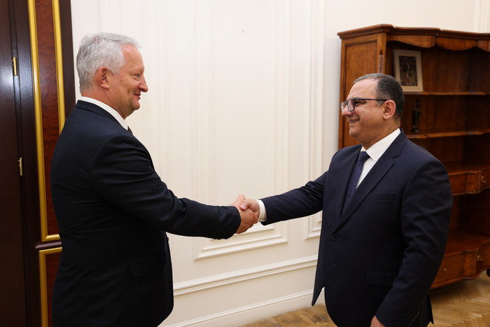 Вице-премьер Тигран Хачатрян также провел прощальную встречу с Рихтером