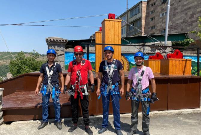 В Капане запущен самый длинный в Армении зиплайн (ФОТО)