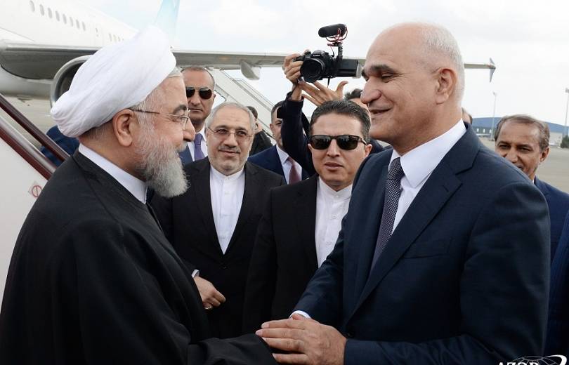 Президент Ирана Хасан Роухани прибыл с визитом в Азербайджан