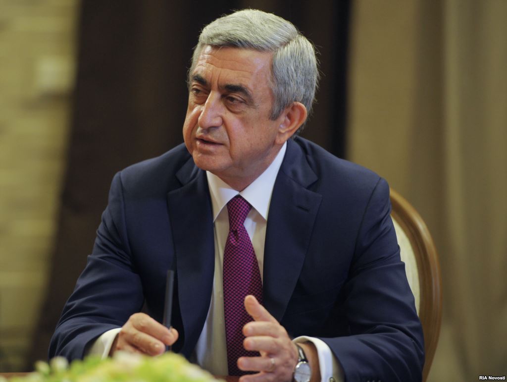 Президент Армении Серж Саргсян с рабочим визитом отправился в Казахстан