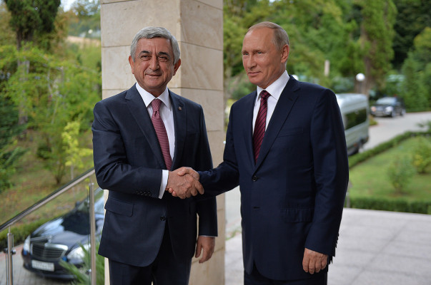 Серж Саргсян в ходе встречи с Владимиром Путиным в Сочи затронул карабахскую проблему