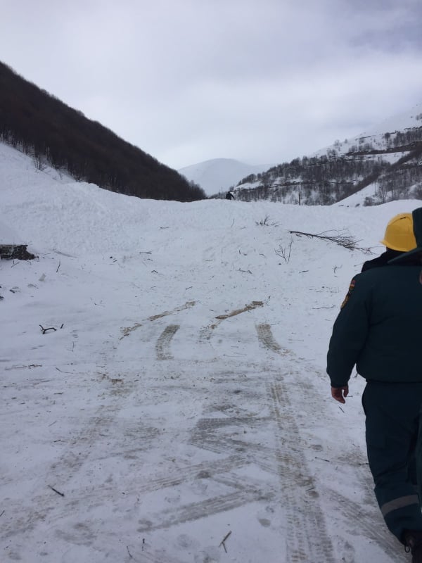 В Армении из-за схода лавины перекрыт участок межгосударственной трассы М-3