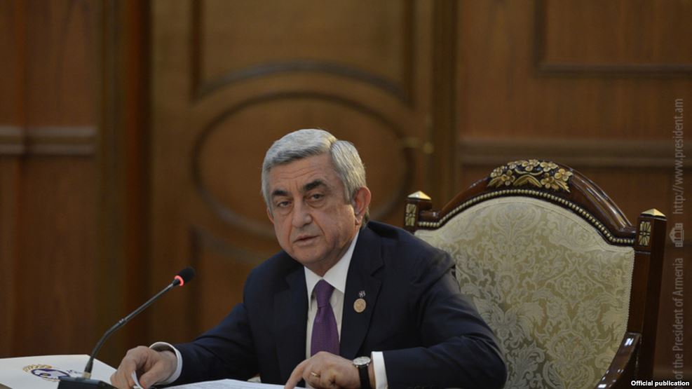 Серж Саргсян назвал имя будущего премьера Армении 