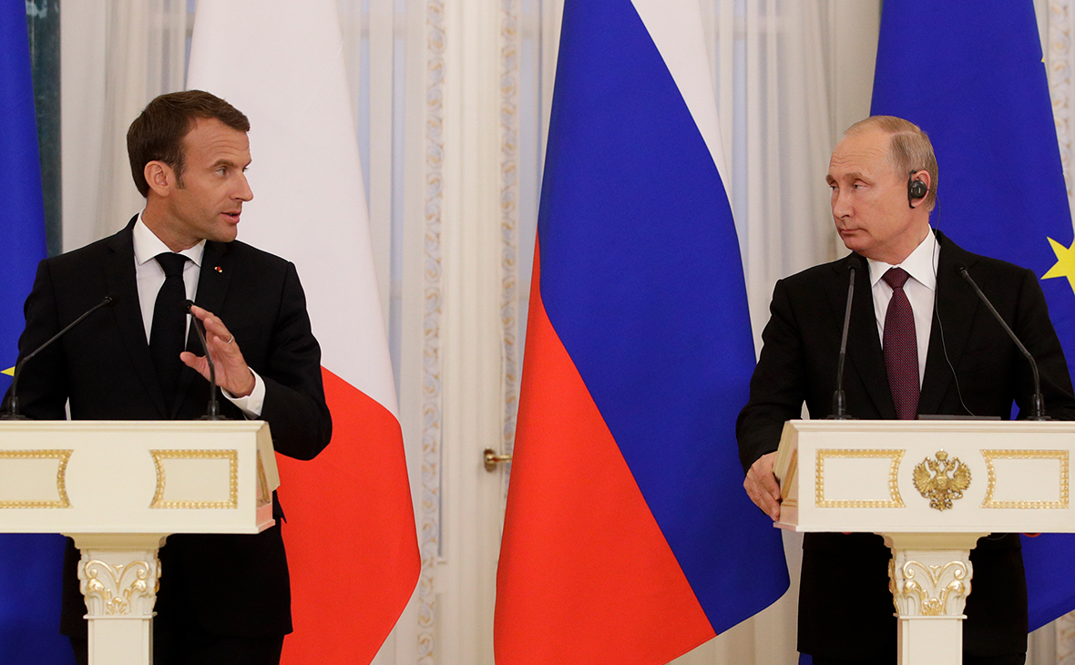 Путин и Макрон отметили позитивную роль российских миротворцев в Карабахе 