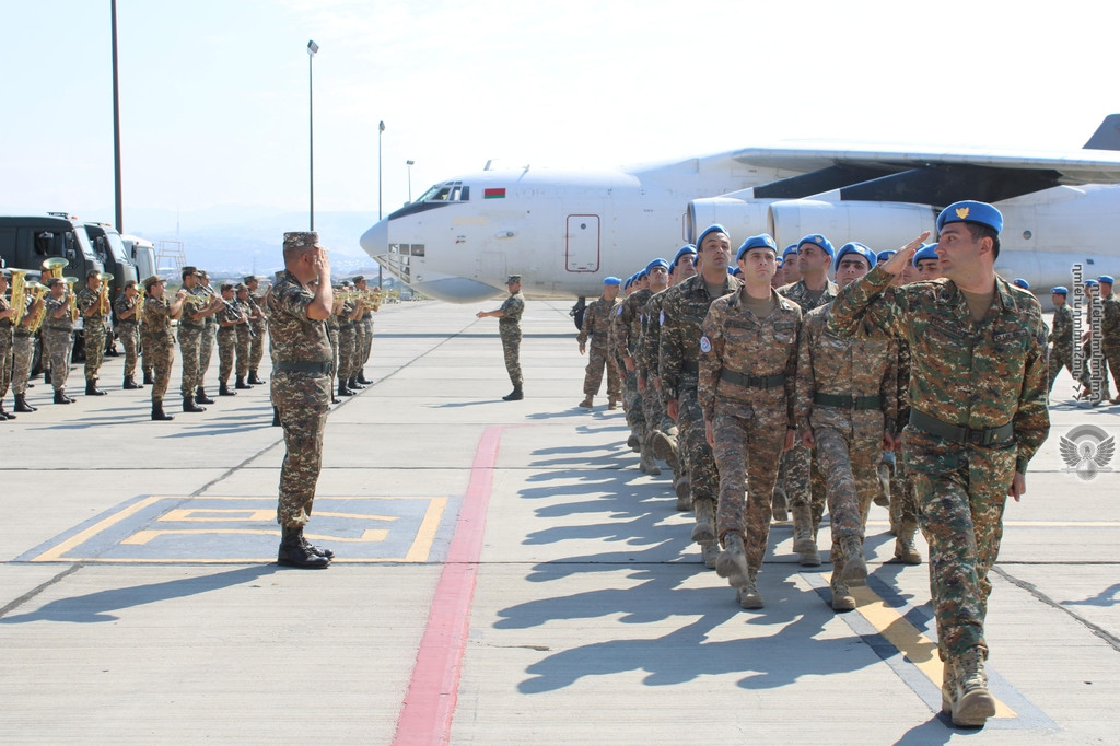 Группа армянских миротворцев вернулась из Афганистана