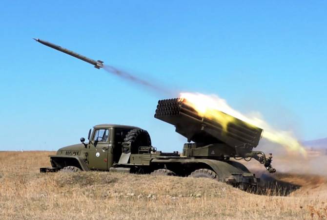 Артиллеристы российской базы в Армении уничтожили условного противника из РСЗО «Град»