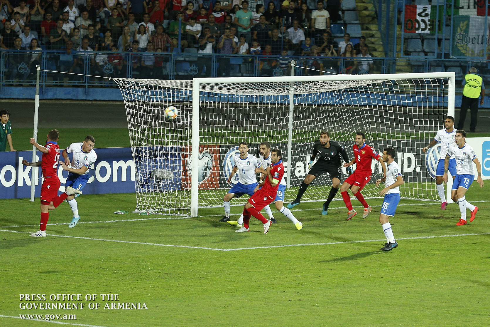 Армения проиграла Италии со счетом 1-3