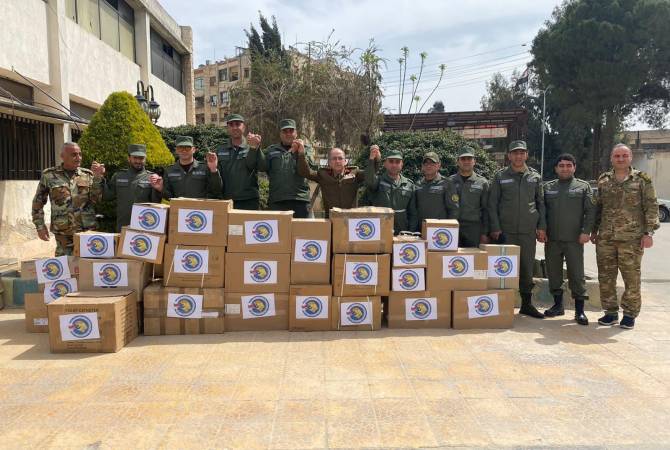 Армения передала медучреждениям Алеппо 4 тонны медицинских принадлежностей