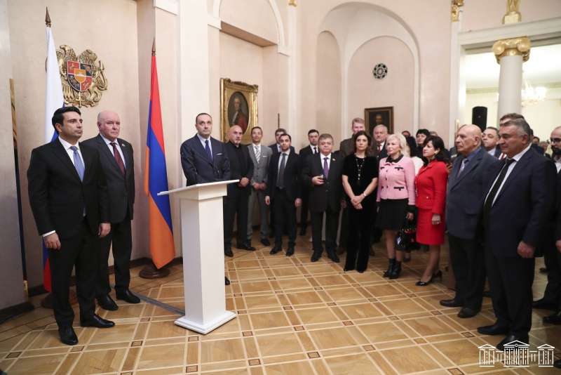 В посольстве Армении в России был организован прием в честь армянской делегации
