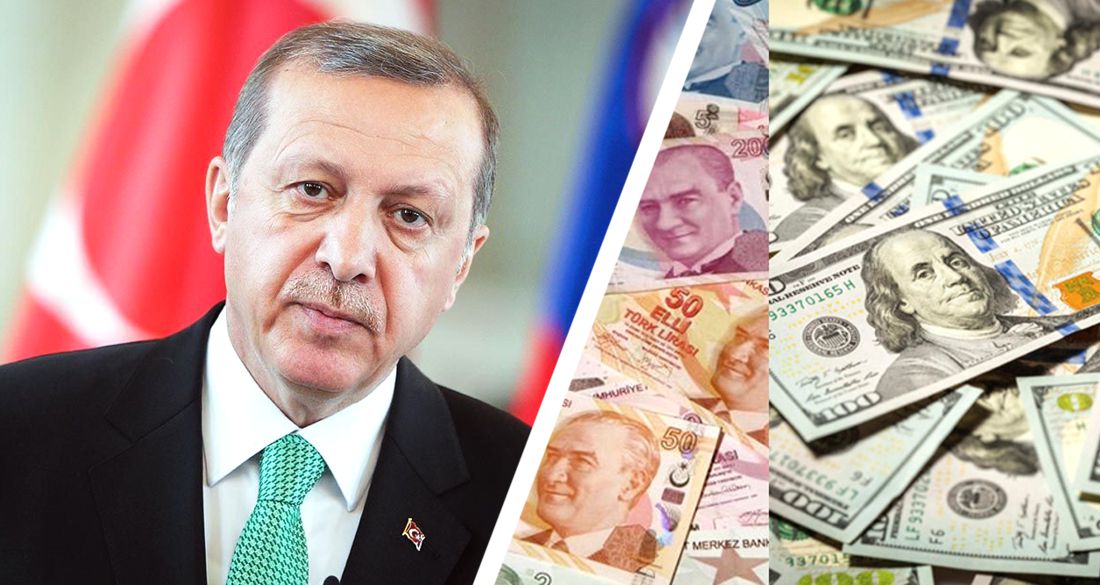 Турецкая лира подешевела на 7% и обновила рекордный минимум