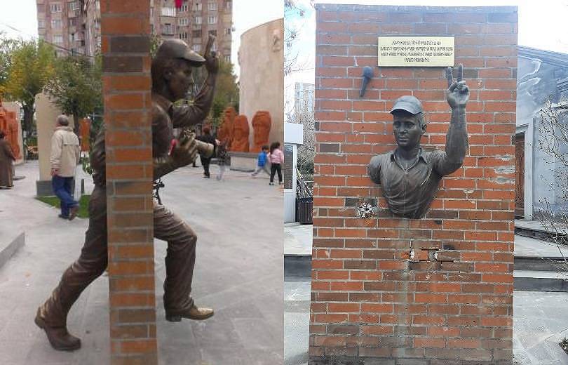 Обнаружены 42 и 45 летние мужчины, осквернившие памятник журналисту в Ереване - Полиция 