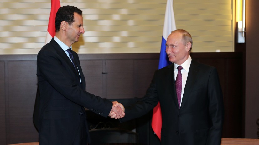 Песков: Путин пообщается по видеосвязи с президентом Сирии Асадом 9 ноября