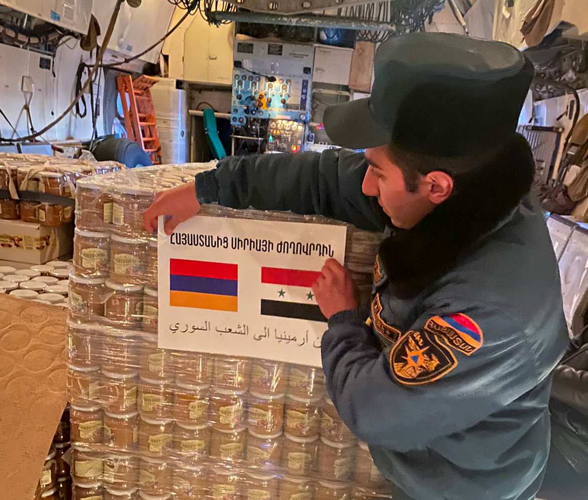 От Армении - народу Сирии: третья партия гуманитарной помощи доставлена ​​в Сирию
