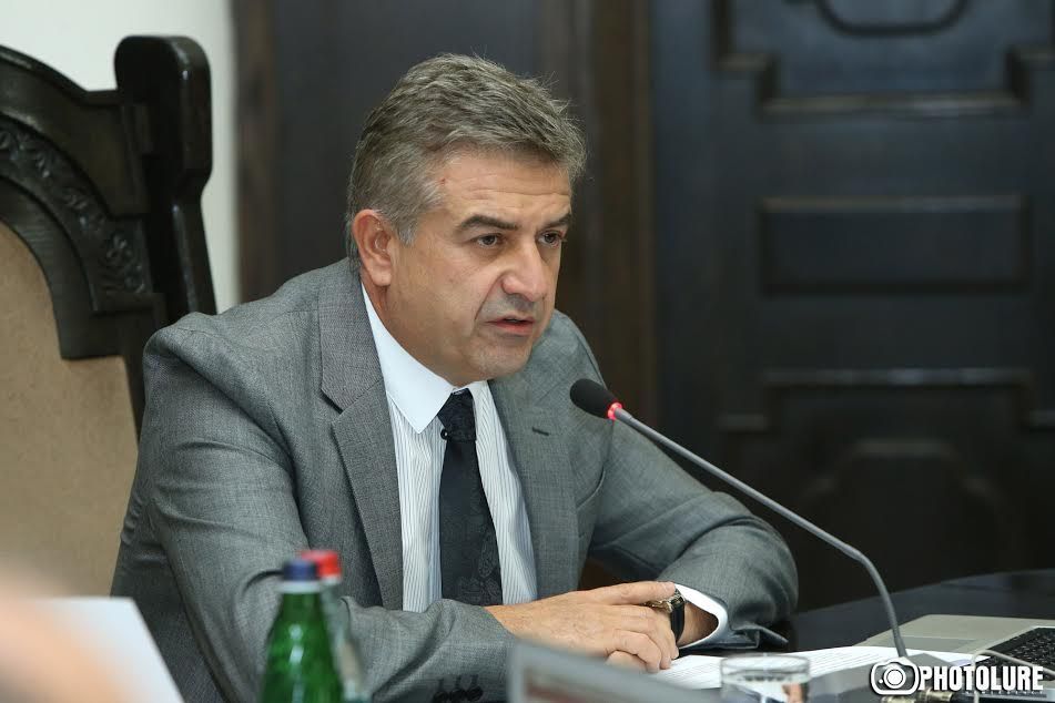 Карен Карапетян представил президенту заявление о прекращени и.о. первого вице-премьера