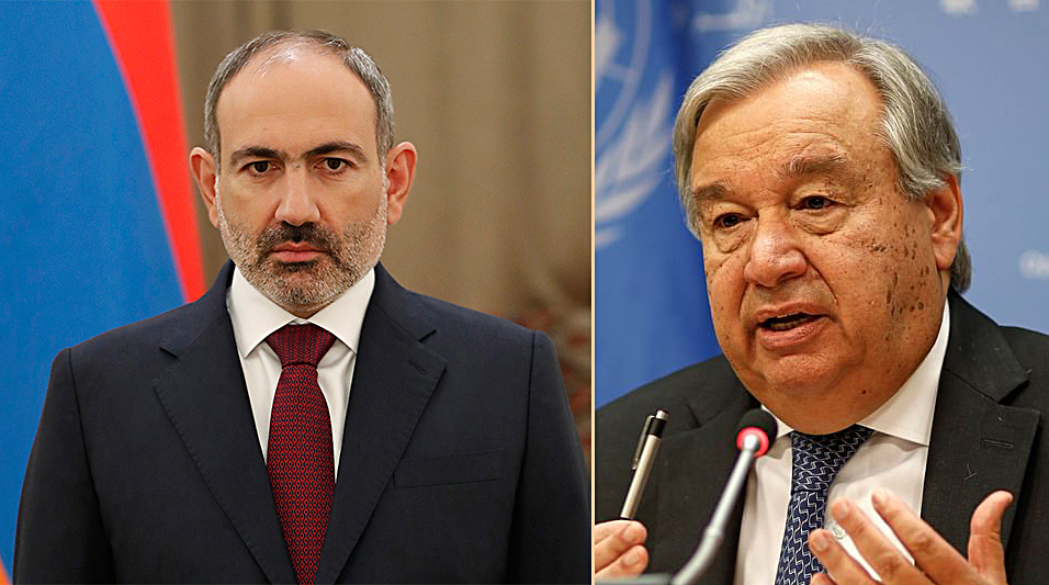 Пашинян и Гутерриш обсудили вопрос направления миссии ООН в Лачинский коридор
