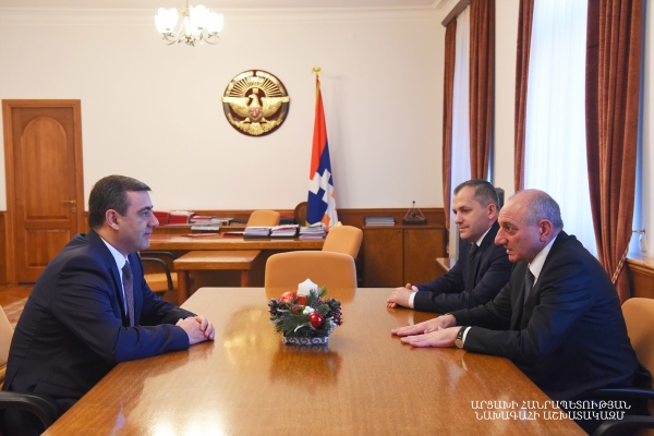 Президент Арцаха принял исполняющего обязанности директора СНБ Армении 