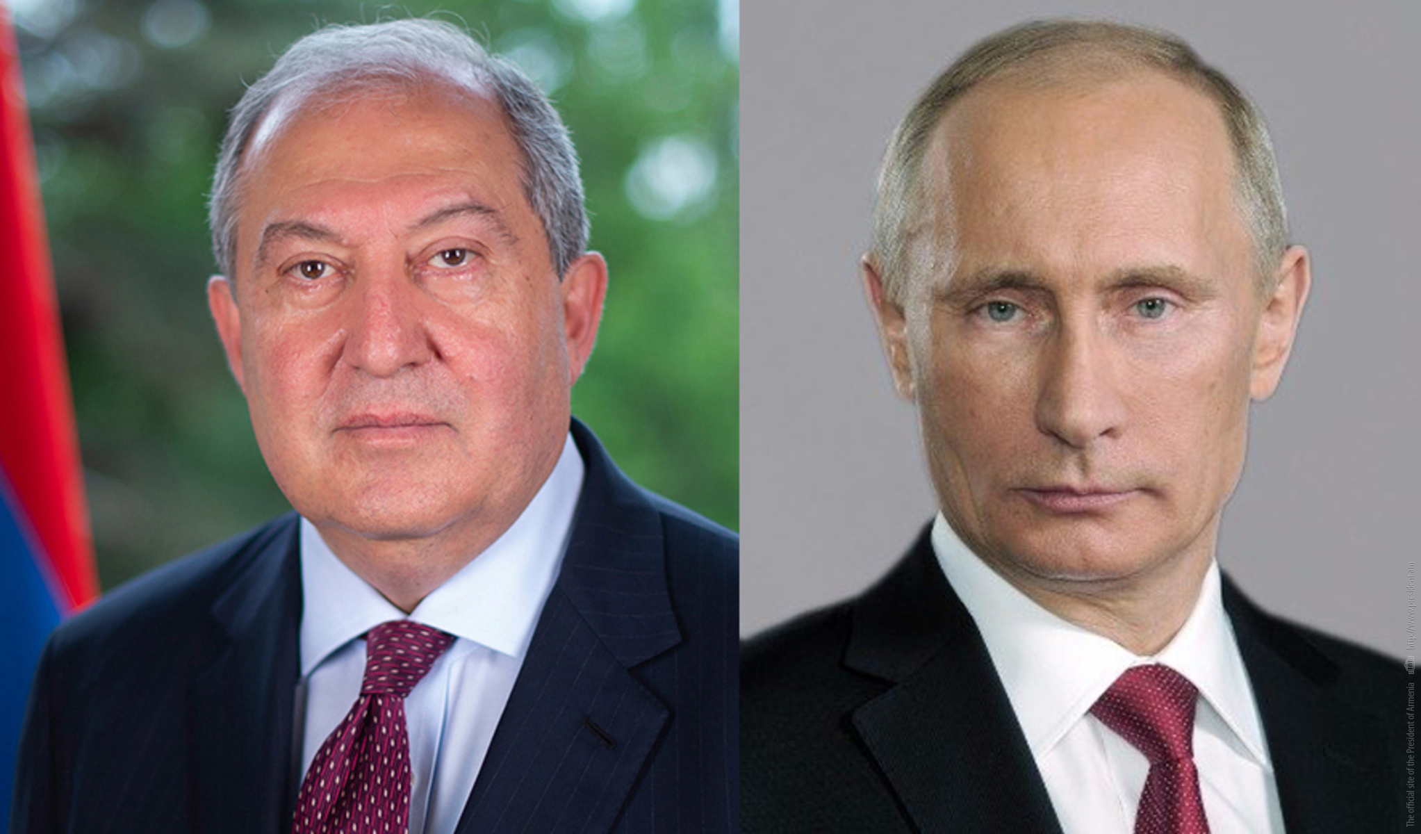Владимир Путин направил поздравительное послание президенту Армену Саркисяну