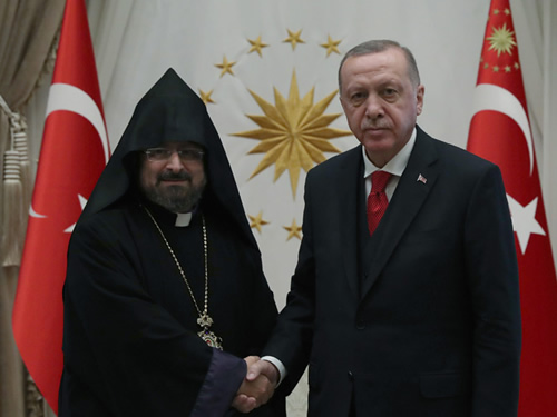 Эрдоган принял патриарха Саака Второго Константинопольской епархии ААЦ