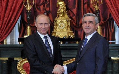 Саргсян и Путин проведут переговоры в Москве