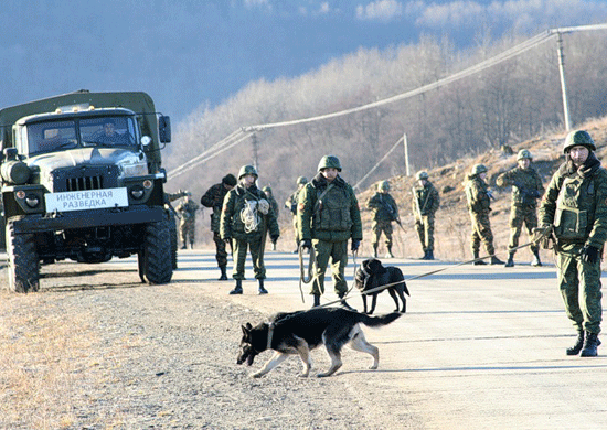 Инженерные подразделения российской военной базы в Армении вышли на высокогорный полигон