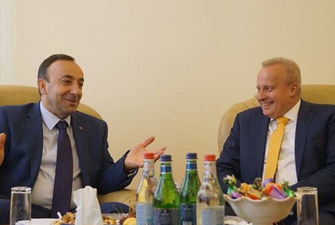 Грайр Товмасян принял посла России в Армении Сергея Копыркина 