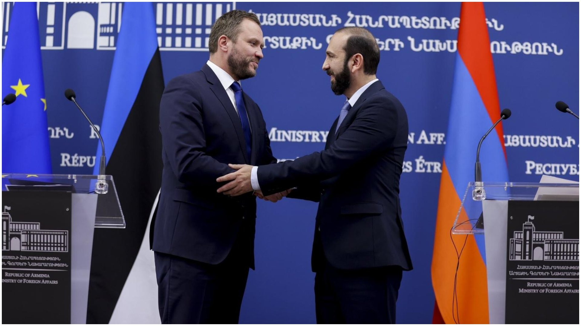 Арарат Мирзоян поздравил министра иностранных дел Эстонии