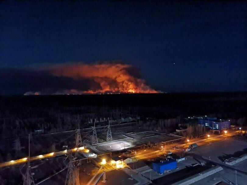 Президент Украины пообещал разобраться с ситуацией с пожарами в зоне Чернобыльской АЭС