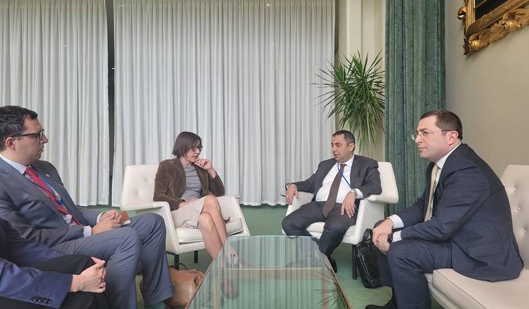 Замминистра иностранных дел Армении встретился в Нью-Йорке с председателем МККК
