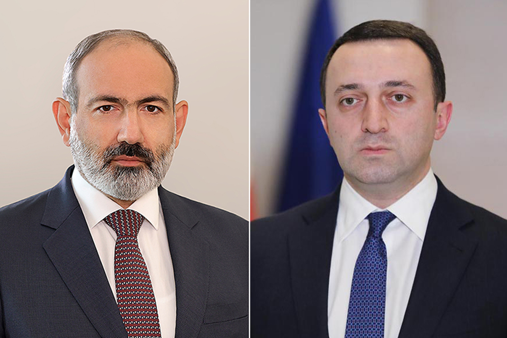Пашинян и Гарибашвили подчеркнули важность решения проблем путем мирных переговоров