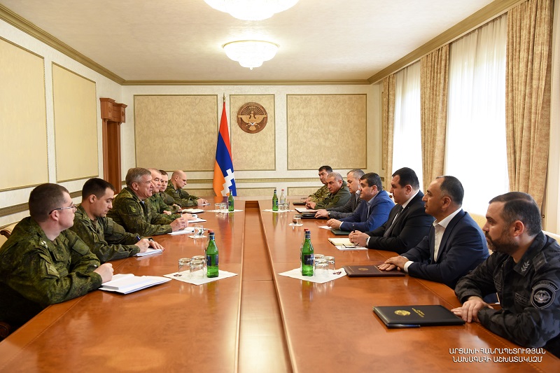 Какие вопросы обсудили президент Арцаха и новый командующий российскими миротворцами