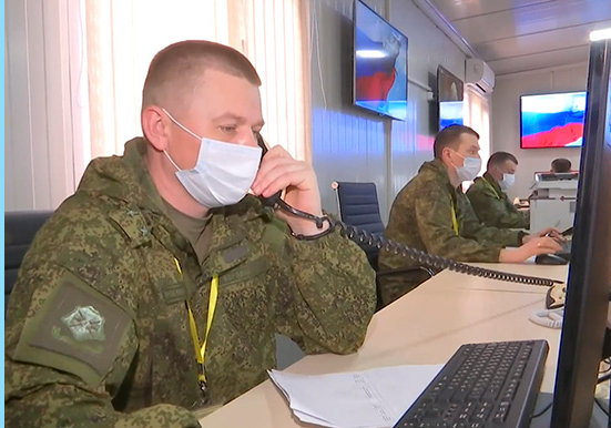 Российские и турецкие военнослужащие осуществляют мониторинг обстановки в Карабахе