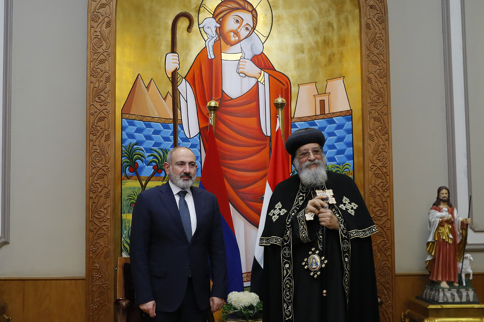 Никол Пашинян провел встречу с патриархом Коптской православной церкви