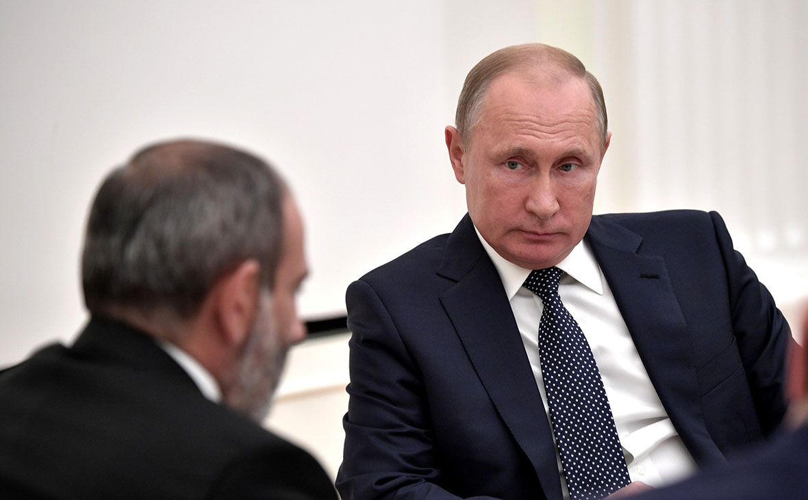 Кремль огласил повестку переговоров Владимира Путина с Николом Пашиняном
