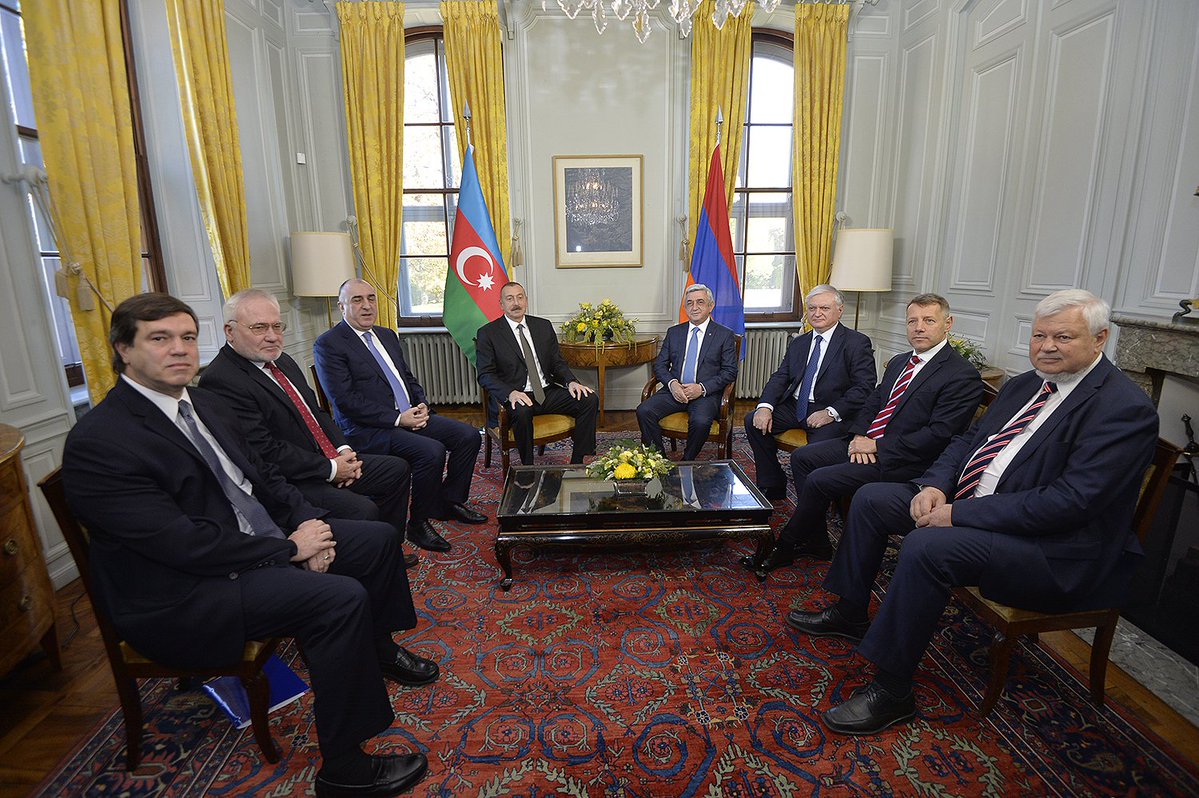 В Женеве началась встреча глав Армении и Азербайджана (фото)