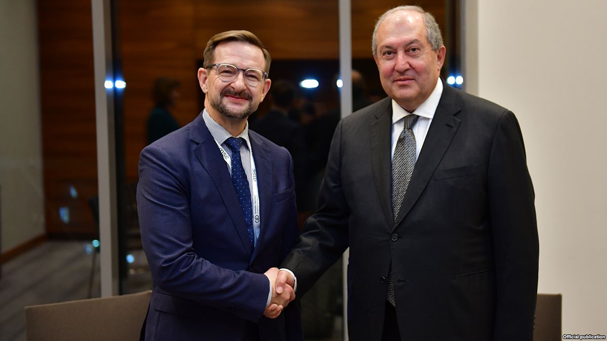 Президент Армен Саркисян в Минске встретился с Генеральным Секретарём ОБСЕ