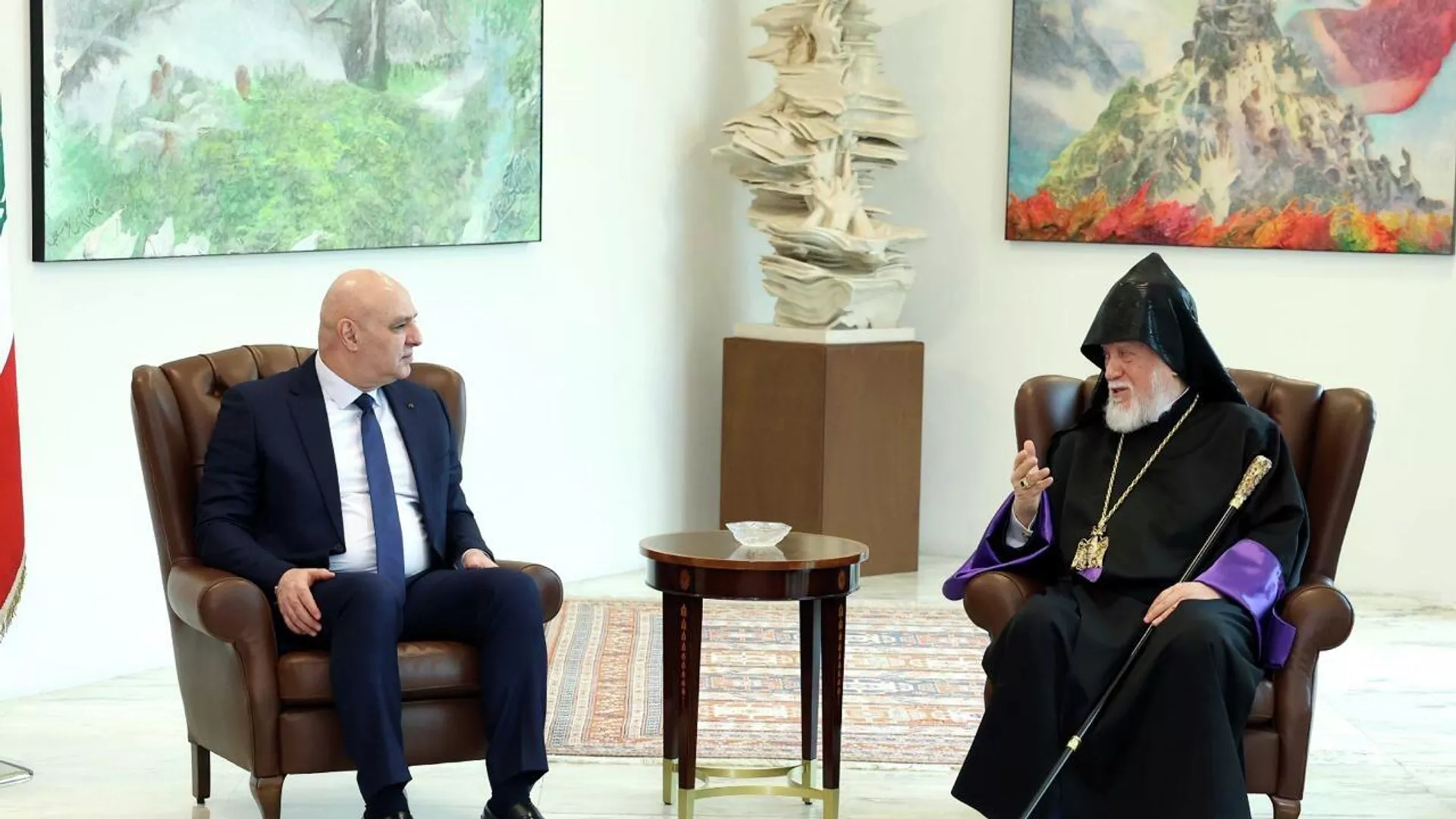 Католикос Арам I и президент Ливана обсудили ситуацию в стране