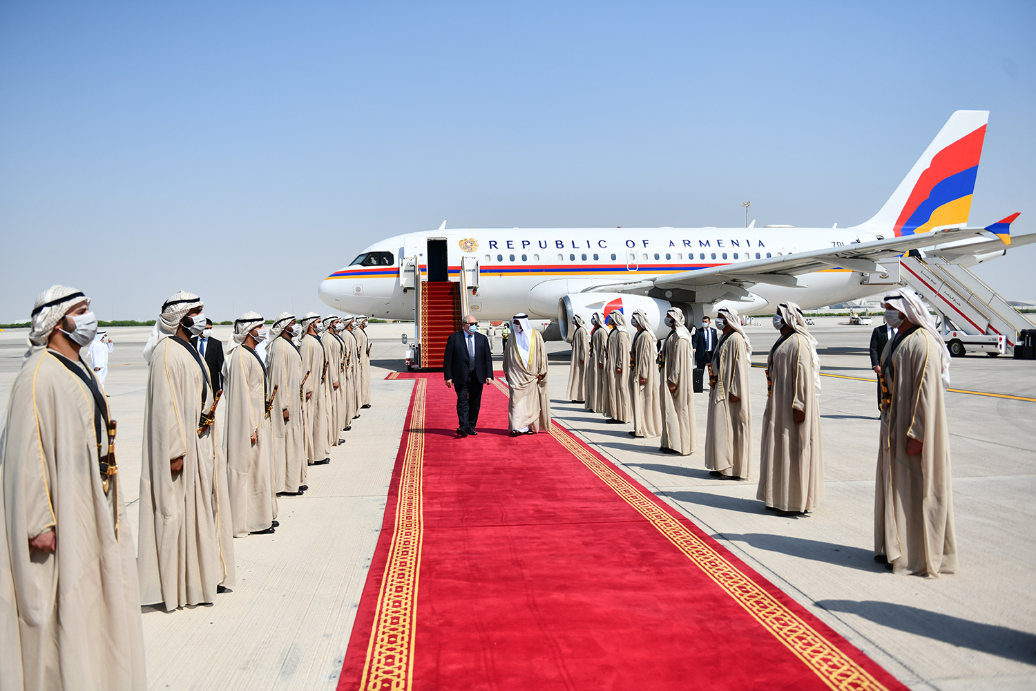 Президент Армении прибыл в Абу-Даби с краткосрочным рабочим визитом