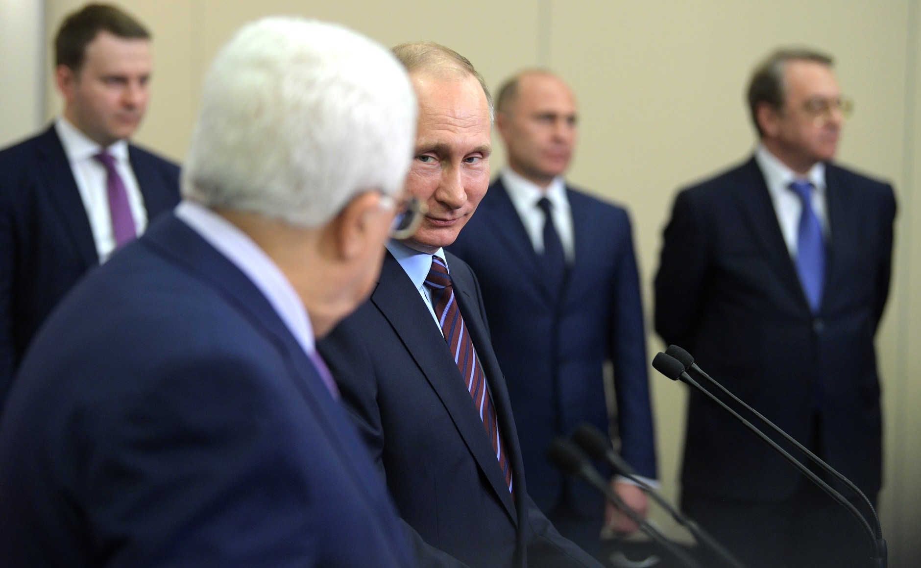 Президент России Владимир Путин и палестинский лидер Махмуд Аббас, Фото: Kremlin.ru