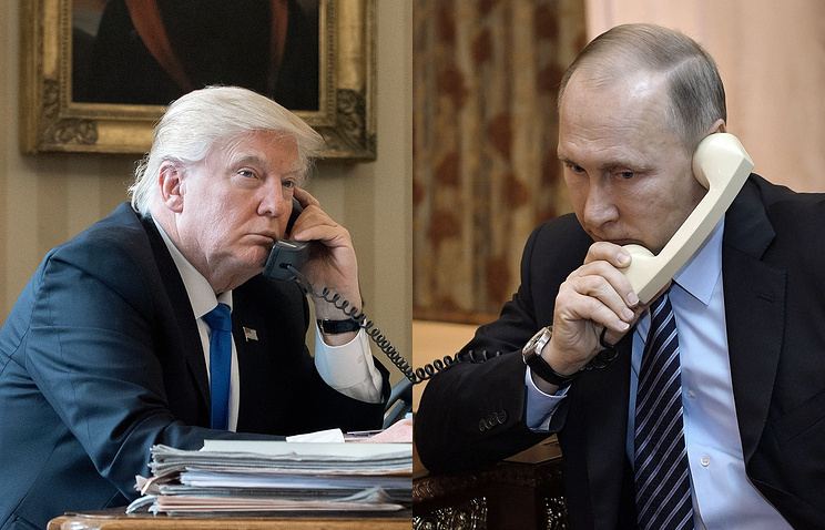 Дональд Трамп и Владимир Путин, Коллаж: ТАСС